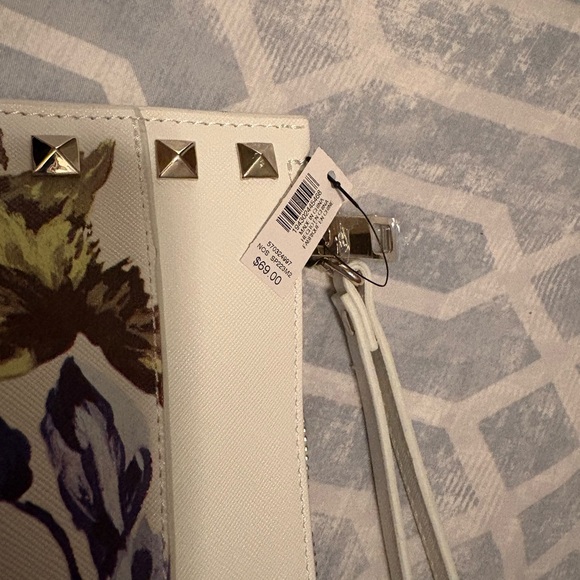 White House Black Market Floral Studded Clutch - Picture 2 of 2